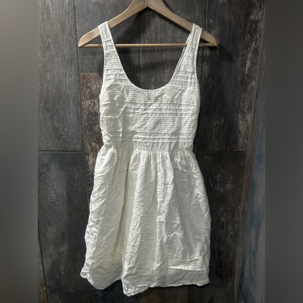 Old Navy White Textured Dress